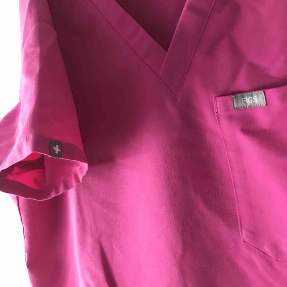 Figs Women’s Catarina One-Pocket Scrub Top Color Pink Size Small - Picture 5 of 12